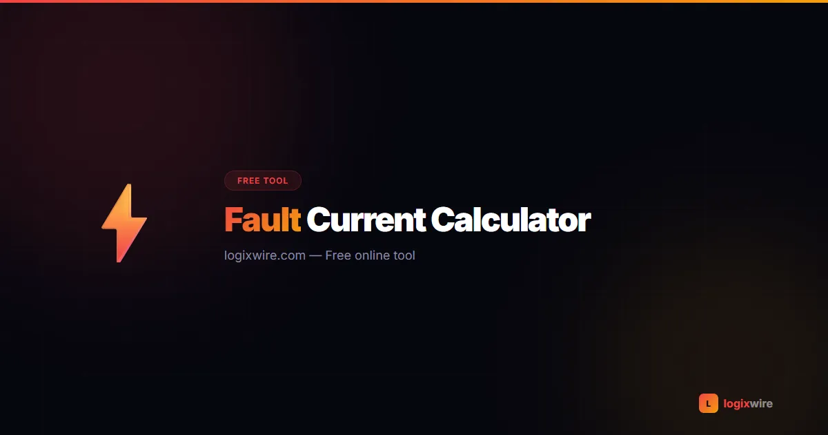 Fault Current Calculator — calculate available short circuit current for breaker sizing