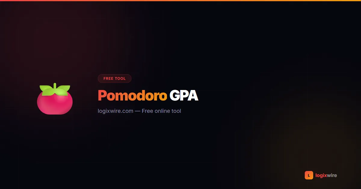 Pomodoro Timer and GPA Calculator — study timer with 25-minute focus sessions alongside semester GPA tracker showing courses and grades