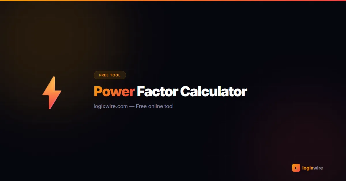 Power Factor Calculator � correct power factor and save energy