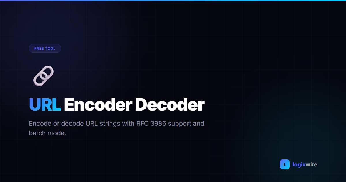 URL Encoder Decoder — Free Online URL Encode & Decode Tool